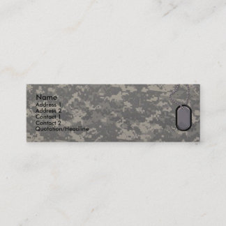 Carte de profil d'armée