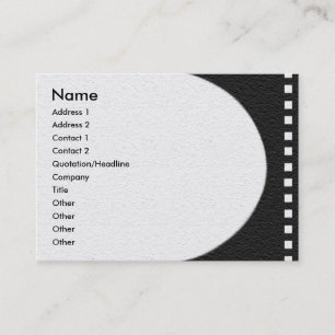 Carte de profil de bande de film négative