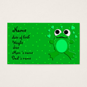 carte de profil de bébé (personnalisable)