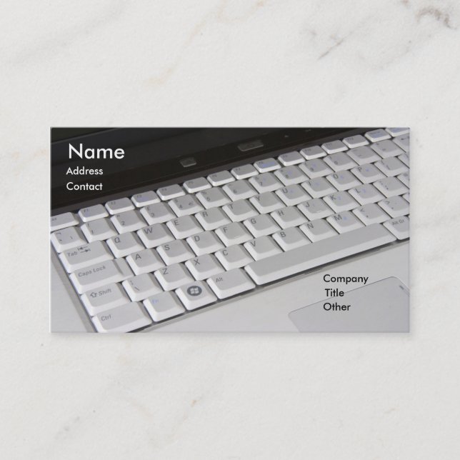 Carte de profil de bureau (Devant)