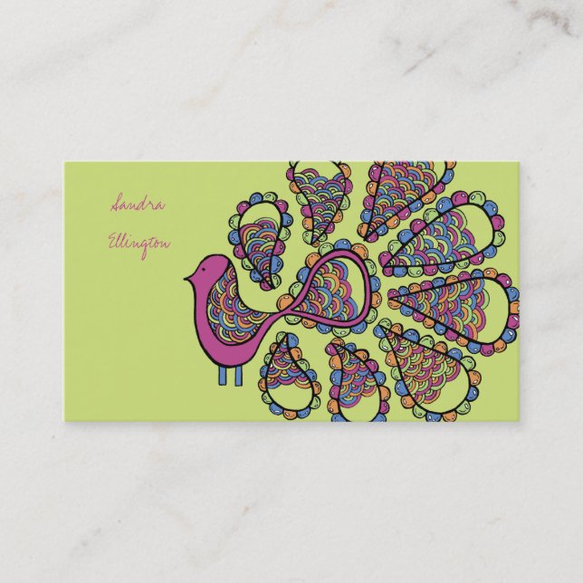 Carte de profil de commerce de mode de Bohême (Devant)