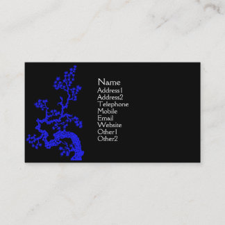 Carte de profil de conception de Chinois - bleu