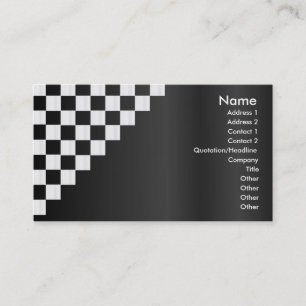 Carte de profil de damier