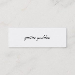 carte de profil de déesse de guitare