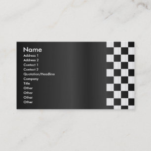 Carte de profil de frontière de damier