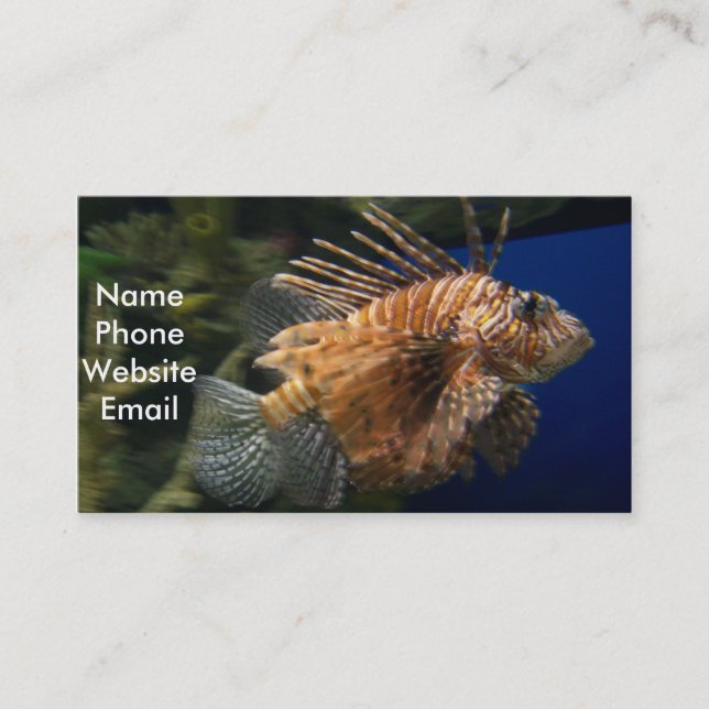 Carte de profil de Lionfish (Devant)