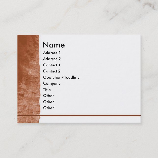 Carte de profil de montagne (Devant)