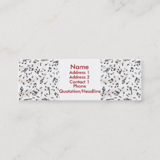 Carte de profil de musique