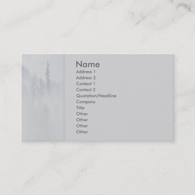 Carte de profil de paix (Devant)