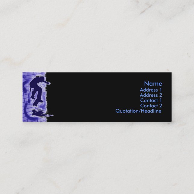 Carte de profil de patineur (Devant)