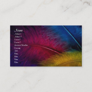 Carte de profil de plumes