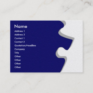 Carte de profil de Puzzle en grès bleu foncé