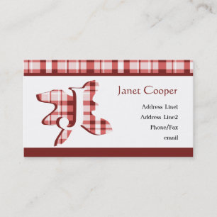 Carte de profil d'éclaboussure de plaid : Rouge de