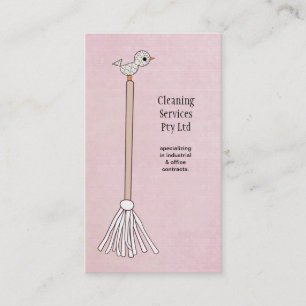 Carte de profil d'entreprise du service de nettoya