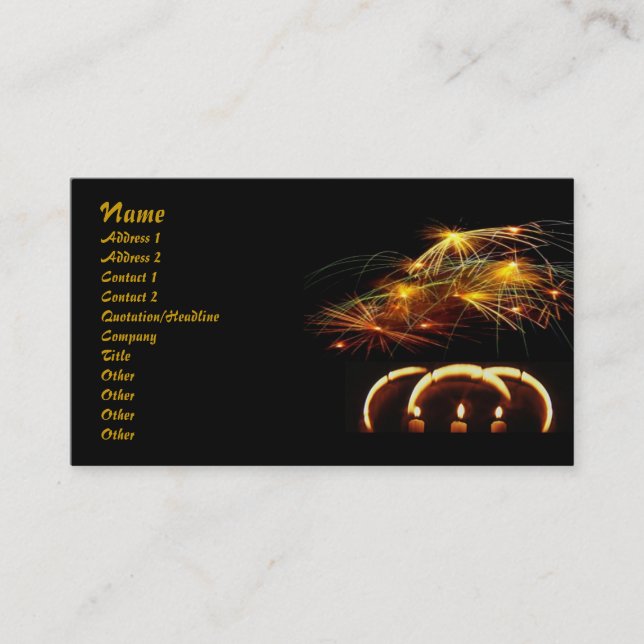 Carte de profil des lumières magiques (Devant)
