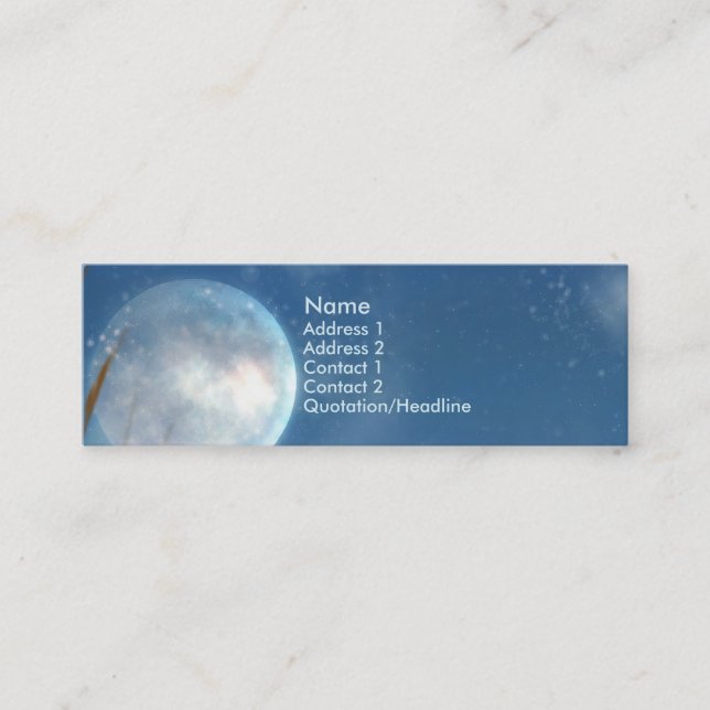 Carte de profil d'imaginaire de lune bleue de KRW (Devant)