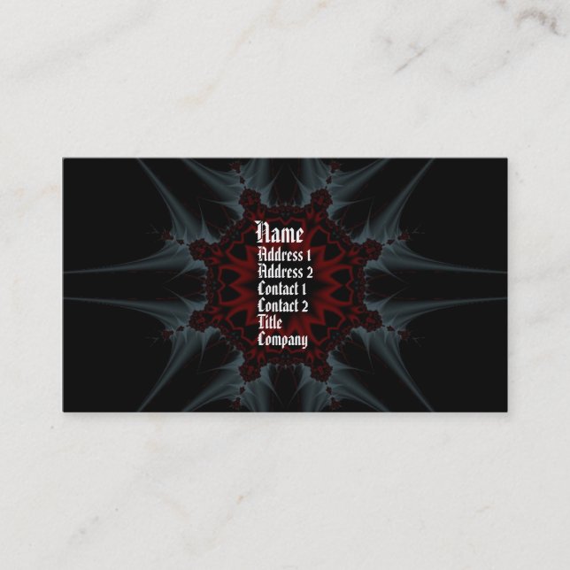 Carte de profil d'imaginaire fractal Gothica (Devant)