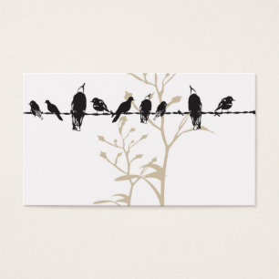 Carte de profil d'oiseaux