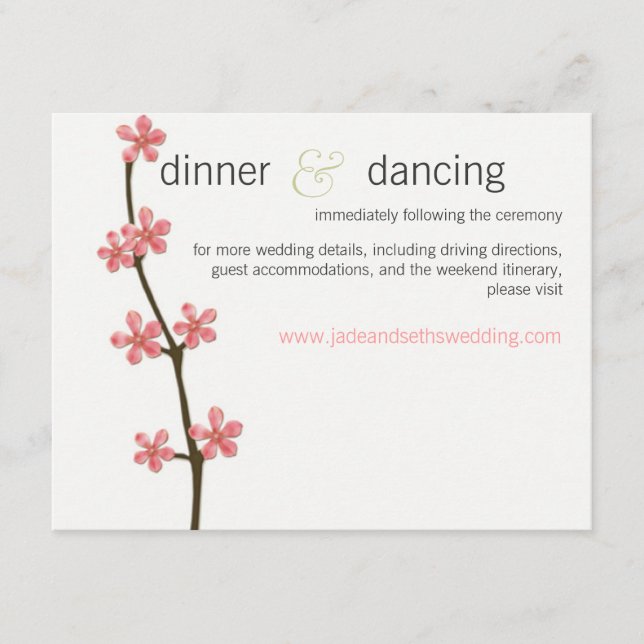 carte de profil du site mariage cerisier fleurie (Devant)