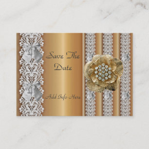 Carte de profil Enregistrer la date Mariage bijou 