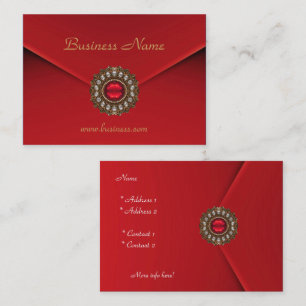 Carte de profil Entreprise Rouge Look