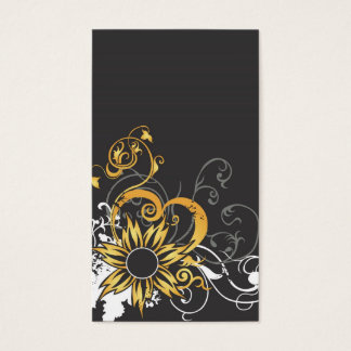 Carte de profil fleurs Abstraites