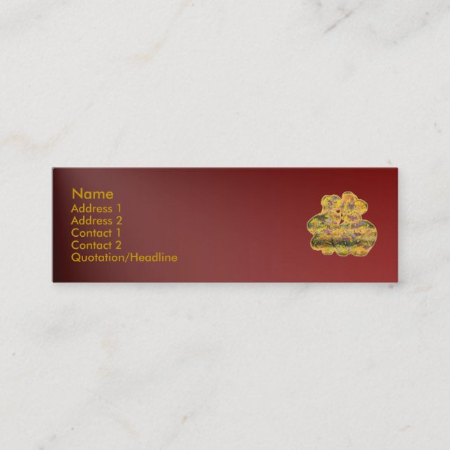 Carte de profil Fortune (Devant)