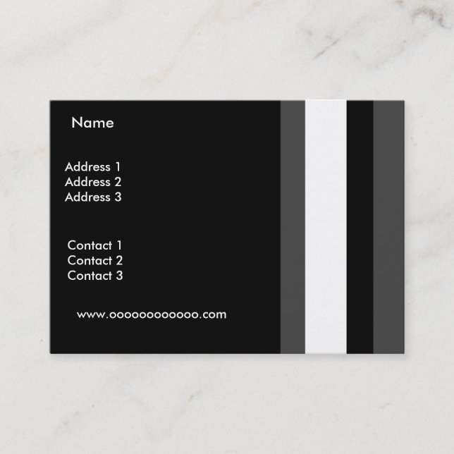 Carte de profil Gris gris blanc noir (Devant)