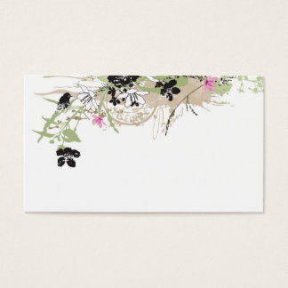 Carte de profil Grungy flowers