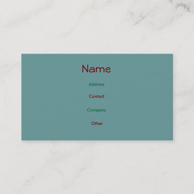 Carte de profil Jack (Devant)