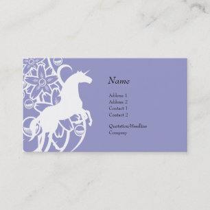 Carte de profil - licorne décorative