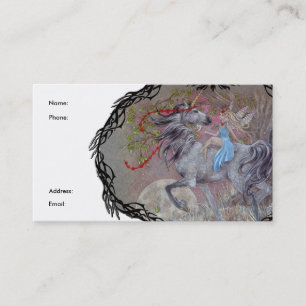Carte de profil - licorne Valentine