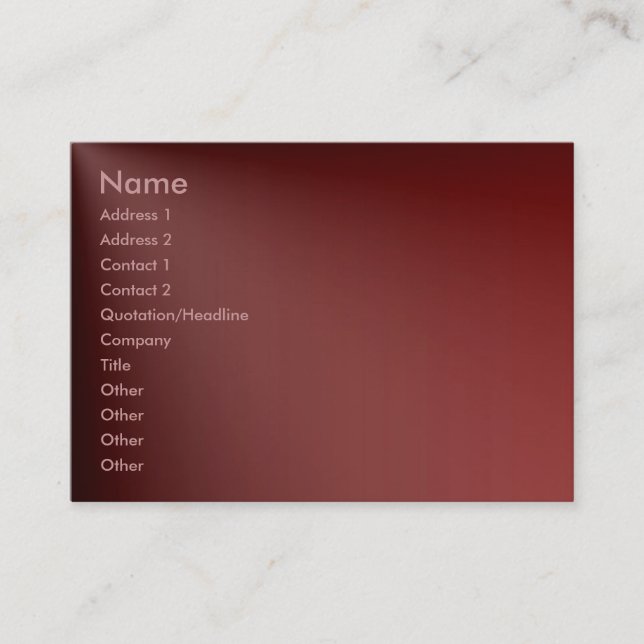 Carte de profil Maroon (Devant)
