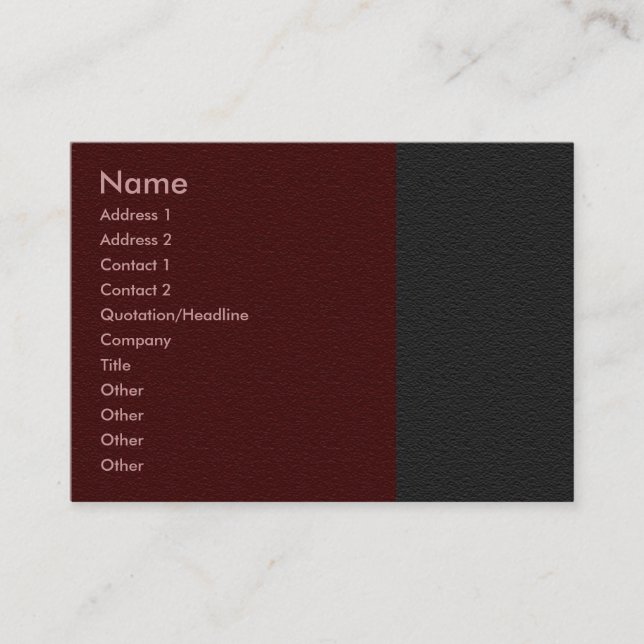 Carte de profil Maroon Sandstone (Devant)