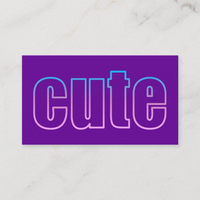 carte de profil mignon (Devant)