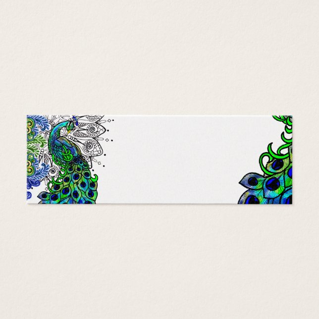 Carte de profil Peacock bleu (Devant)