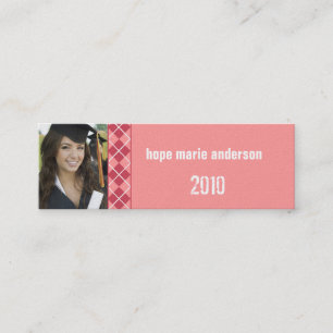 Carte de profil pour fille Jacquard senior