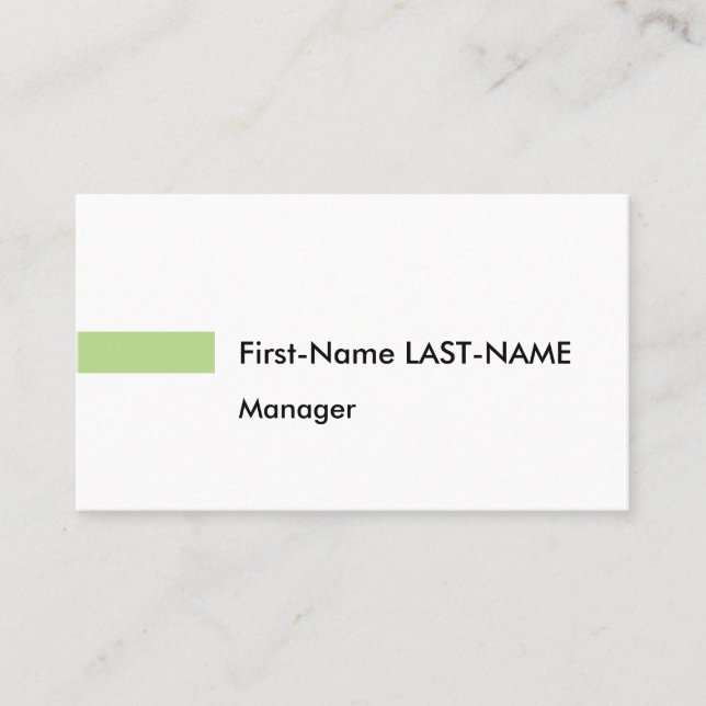 Carte de profil professionnelle simple (Devant)