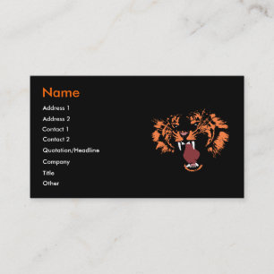 Carte de profil professionnelle Tiger