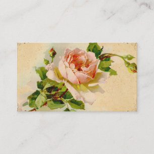 Carte de profil professionnelle Vintage Rose Rose