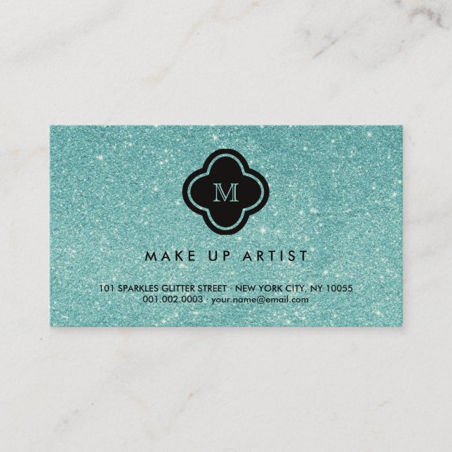 Carte de profil Quatrefoil Parties scintillant Tur (Devant)