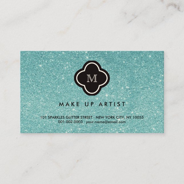 Carte de profil Quatrefoil Parties scintillant Tur (Devant)