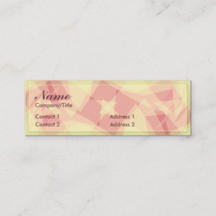 CARTE DE PROFIL ROSA ABSTRAITE