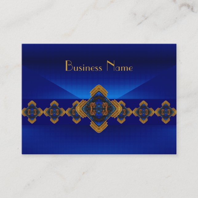 Carte de profil Royal Blue Motif Delft Design (Devant)