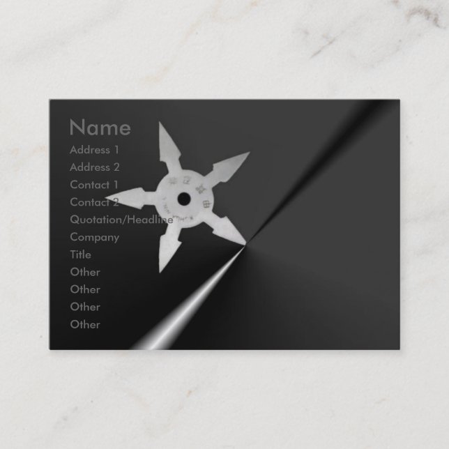 Carte de profil Shuriken (Devant)