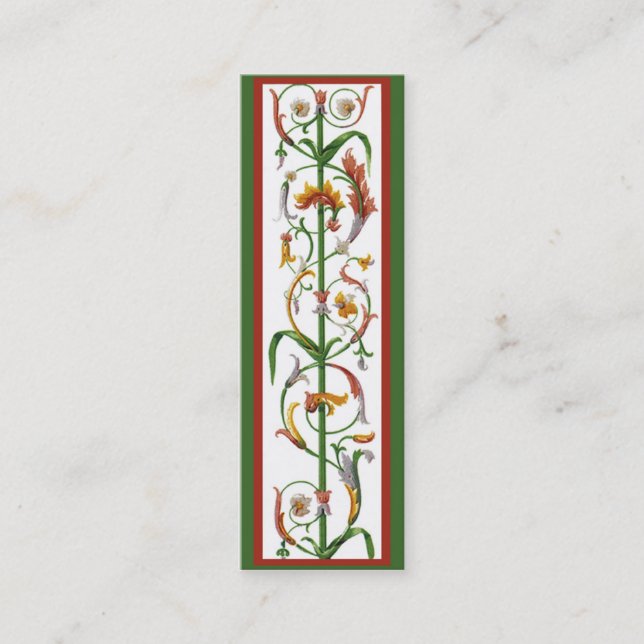 Carte de profil Signet de fer italien décoratif (Devant)