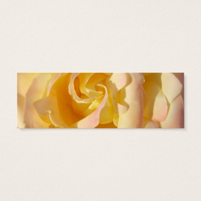 Carte de profil Signet rose jaune (Dos)