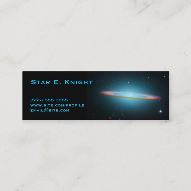 Carte de profil Sombrero Galaxy (Devant)