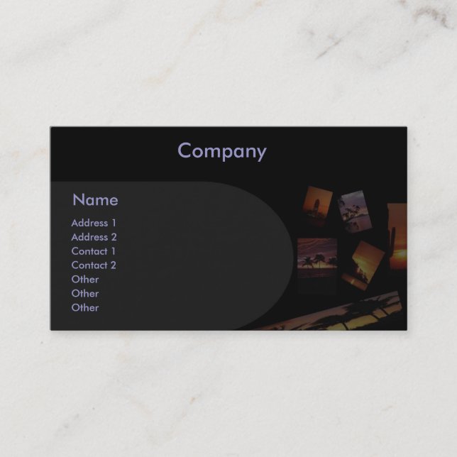 Carte de profil Sunset Panoramique (Devant)