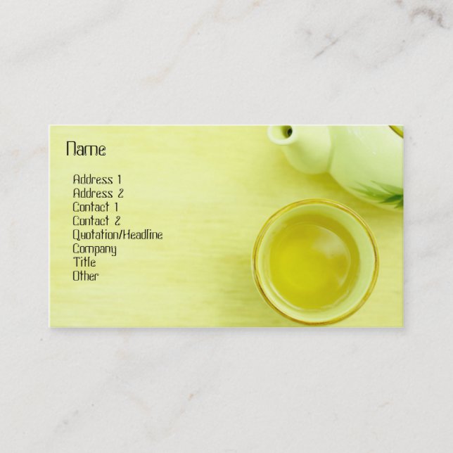 Carte de profil Tea (Devant)